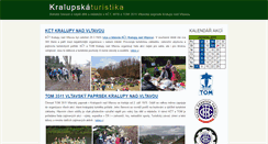 Desktop Screenshot of kralupska-turistika.cz